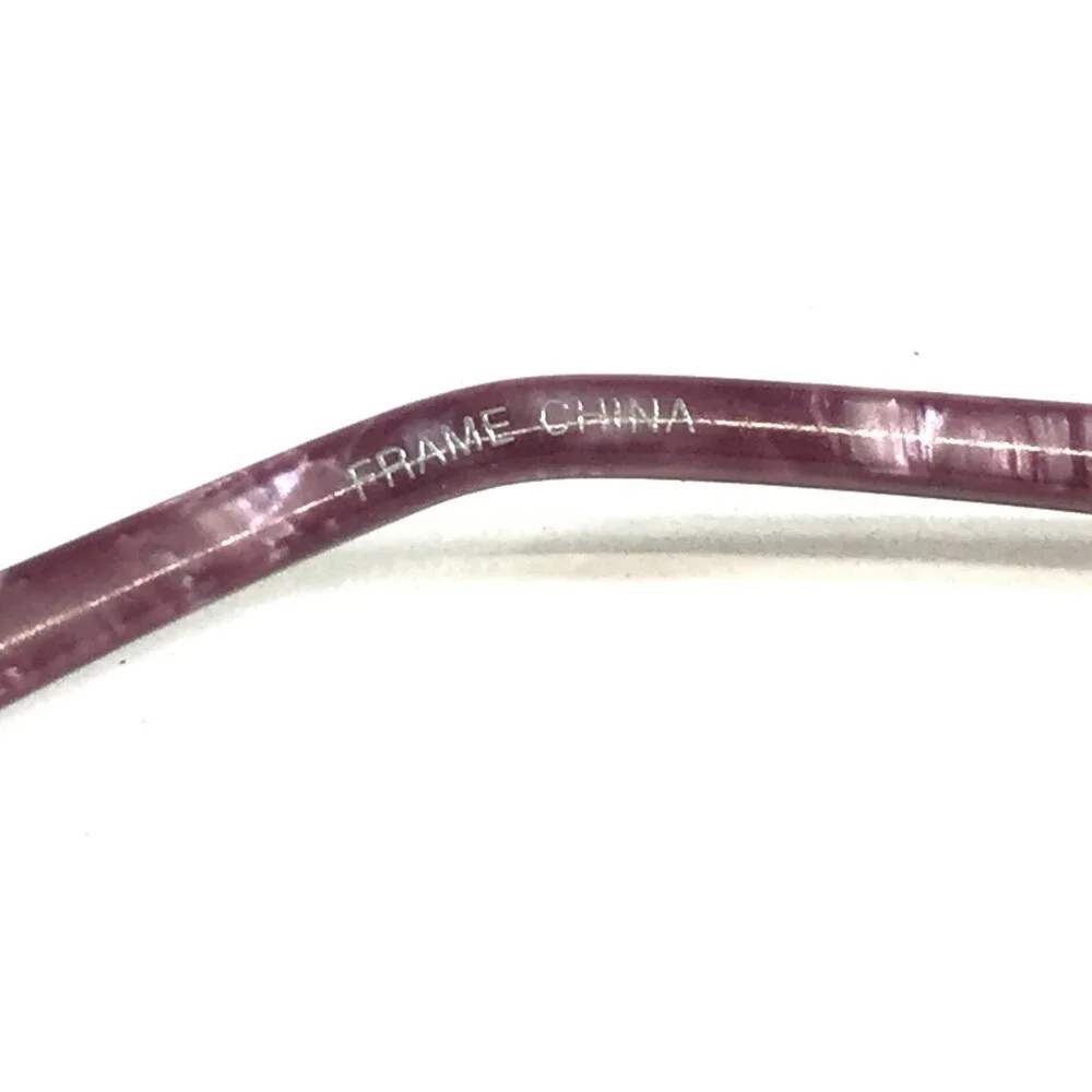 Clear Vision Eyeglasses Frames SOFIA ROSE Pink Purple Oval Half Rim 58-18-140